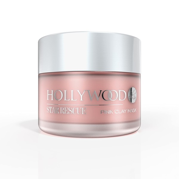 Star Rescue Pink Clay Mask - Detoxifying, Deep-Cleansing and Pore Refining Chinese Pink Clay Mask for Radiantly Beautiful Hollywood Skin