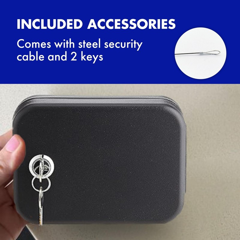 Helix - Personal Safe - Steel - Keyed Lock