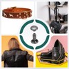 sourcing map 100 Sets Double Cap Leather Rivets, 6x8mm Round