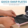 AROMA® 3-in-1 Panini Press, Sandwich Grill, and Waffle Maker with