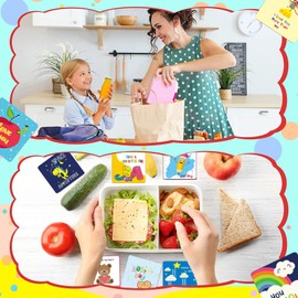 SYCARON Lunch Box Notes for Kids, 60Pcs Back to School Joke Cards Cute Fun Motivational and Encouragement Note Cards for Girls, Boys, School Lunchbox Notes