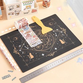 PAVIKE A5 Cutter Mat, 8.7 x 5.9 inches (22 x 15 cm), Craft Supplies, Cutting Mat, Handmade, Anti-Slip