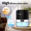 NeedDuck Dehumidifier 44OZ Water Tank Small Quiet Dehumidifiers for Home