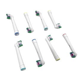 Toothbrush Heads - 3D White - Compatible with Oral-B Model Numbers Pro 100 3D White, Pro 100 Charcoal, Pro 100 Cross Action