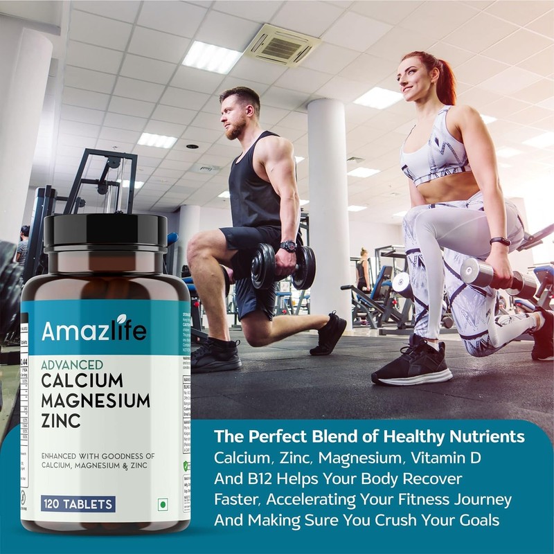 Generic Calcium Magnesium Zinc Supplements for Men & Women with
