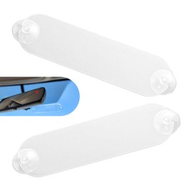 yorpyep 2 PCS EZ Pass Holder, High Definition Acrylic Anti-scratch Sun Protection Suction Cup Holder, Major Toll Passes Vehicle Label Sticker, Portable Accessory for Most Cars (Transparent)