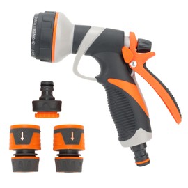 4Pcs Garden Hose Nozzle Sprayer High Pressure Water Gun with G1/2 Adapter for Plants Vegetables Watering Car Pet Washing