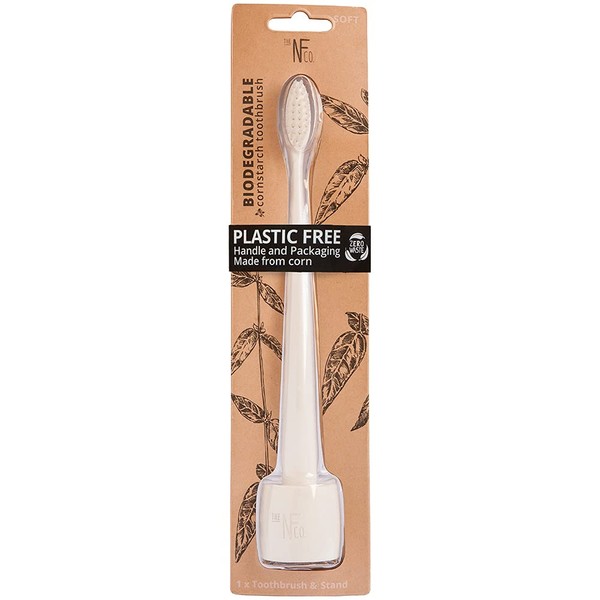 THE NATURAL FAMILY CO. BIO TOOTHBRUSHES & STAND