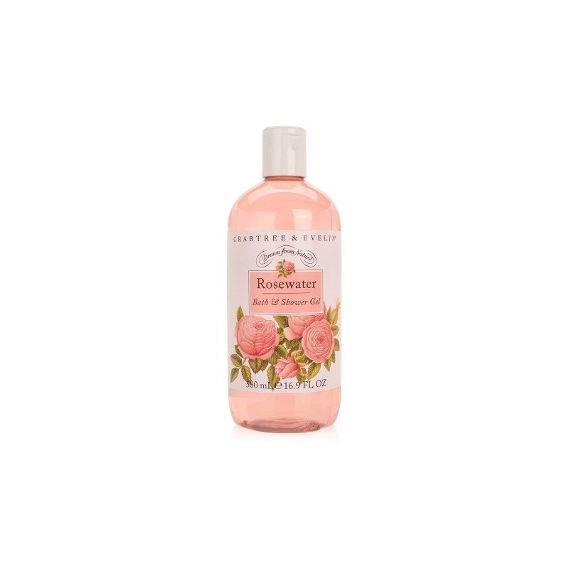 Crabtree & Evelyn Bath and Shower Gel, Rosewater, 16.9 fl.