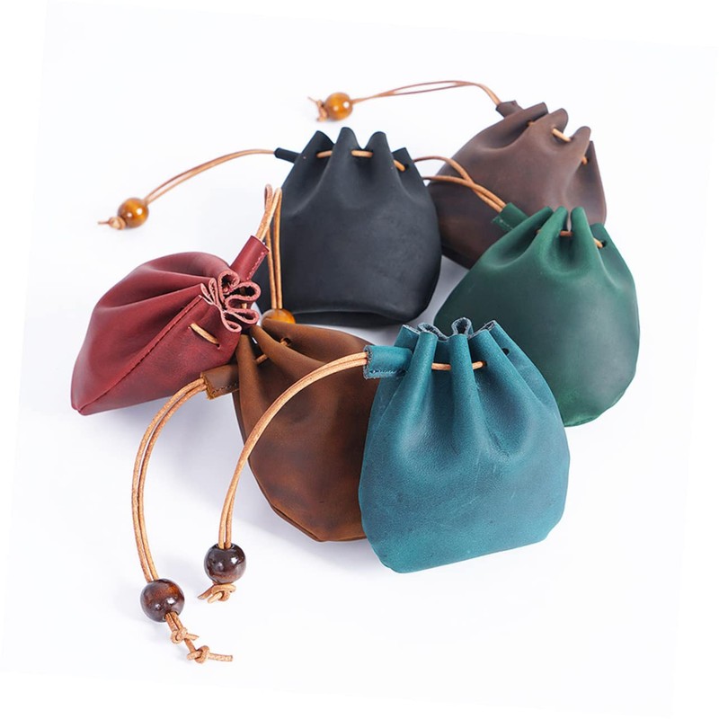 Lindo Mini Bolso De Cuero Monedero Ligero Llavero Multifuncional Para
