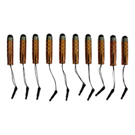 Dealbude24 Caterpillars Orange Pack of 10 Universal Touch Pen for All Smartphones and Tablets with Capacitive Display