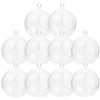 DOITOOL 10pcs Christmas Decoration Ball Plastic Flower Pots Clear Fillable