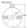 SANEI V41-84-135 Polyball Ball Tap for Toilets, Diameter 5.3 inches