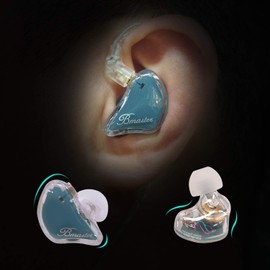 BASN Bmaster Triple Drivers in Ear Monitor Headphone with Two Detachable Cables Fit in Ear Suitable for Audio Engineer, Musician (Blue)