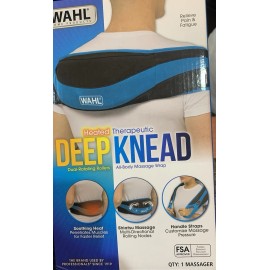 Wahl Heated Deep Knead Therapeutic Massage Wrap 4264 Neck Back All-Body Massager