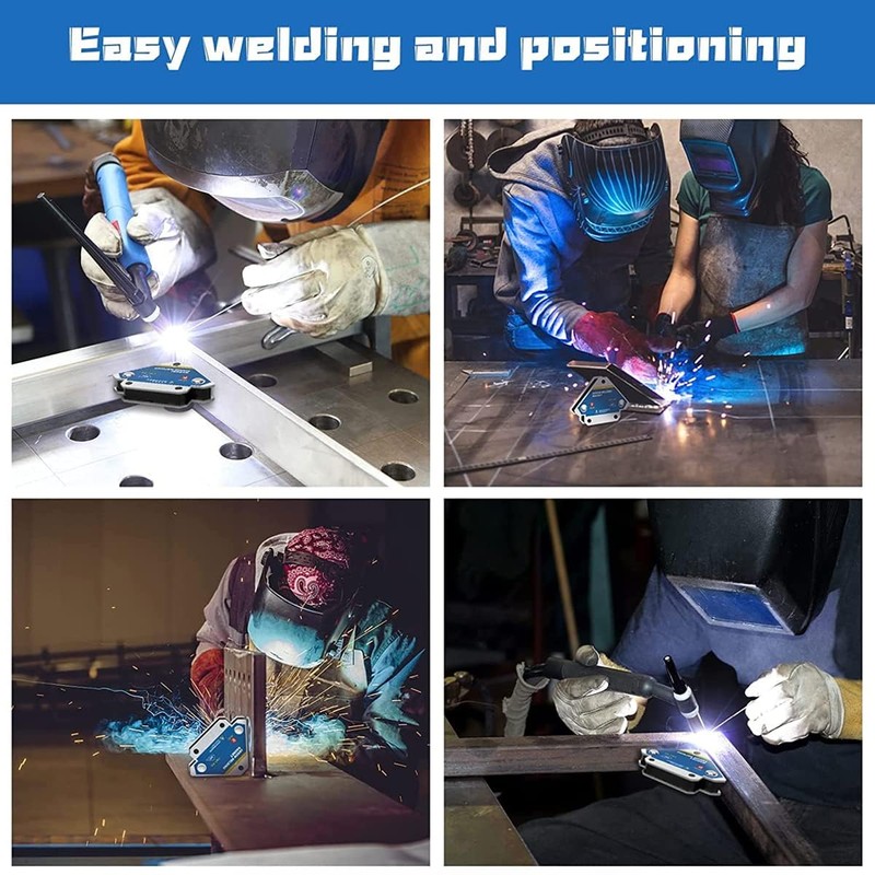 ESPTRS Arrow Welding Magnet, Purple, Metal Construction, 28 LBS Holding