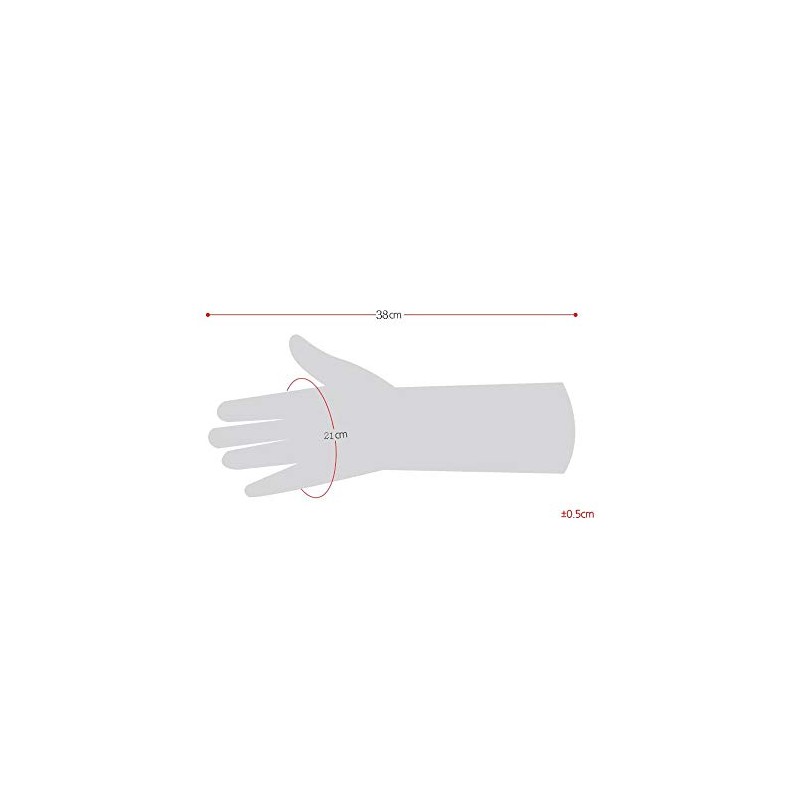 Mamison Quality Kitchen Rubber Gloves (5 Pairs , Large), Multi