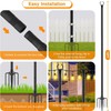 LETIANPAI 10Ft String Light Poles 6 Pack,Light Poles for Outside