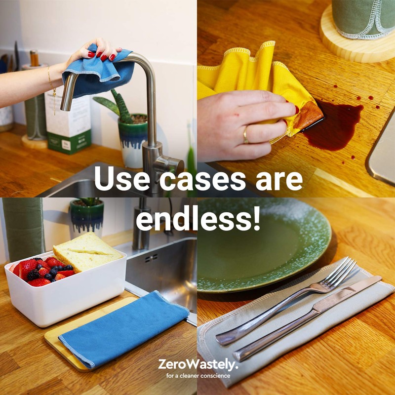 Reusable Paper Towels - Value Pack of 24 Paperless Paper