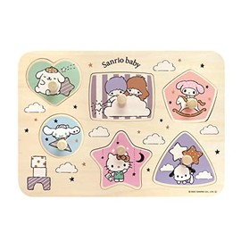 Sanrio Baby Wooden Puzzles 6 Pieces with Pegs