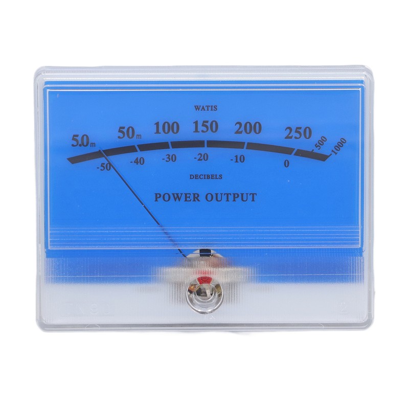 VU Meter Easy Operation ABS Adjustable Backlit Widely Used VU