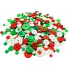 1600Pcs Red Green and White Christmas Buttons in Bulk Mixed