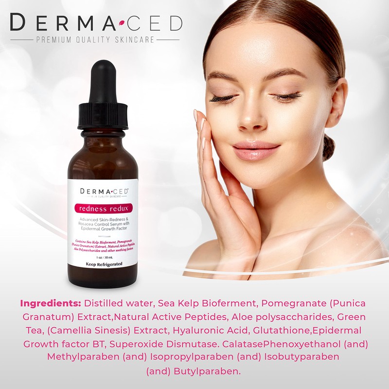 Dermaced Redness Redux Advanced Rosacea & Skin Redness Serum, 1