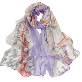 FAIRYGATE Seidentuch Haare Damen Leicht Seidenschal Damen Elegant Schal Halstuch Tuch Geschenk Frauen Georgette 64015