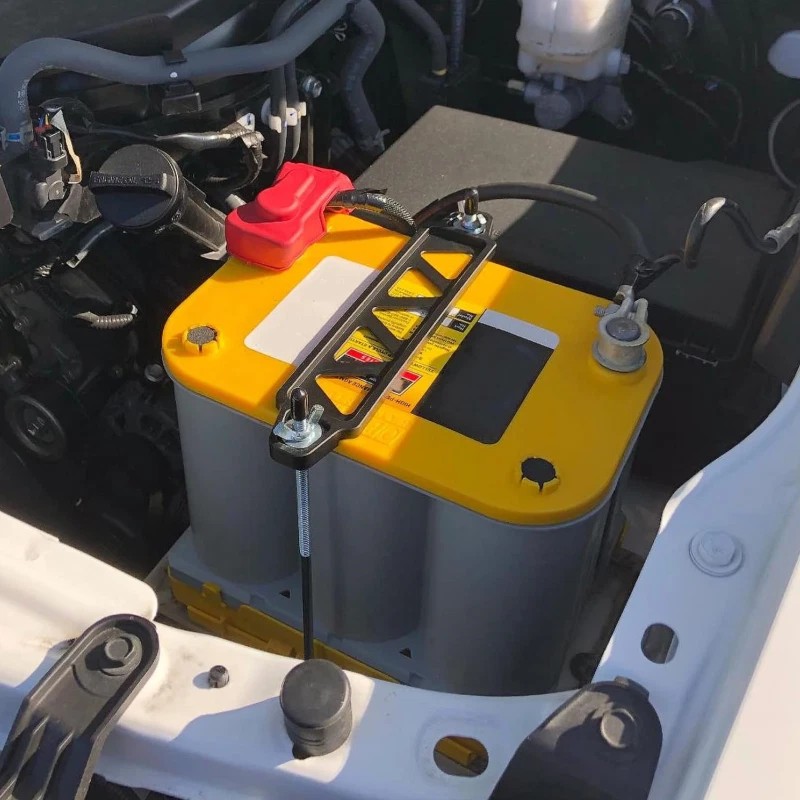 Unbranded Aluminum Universal Car Battery Hold Tie Down Bracket Mount