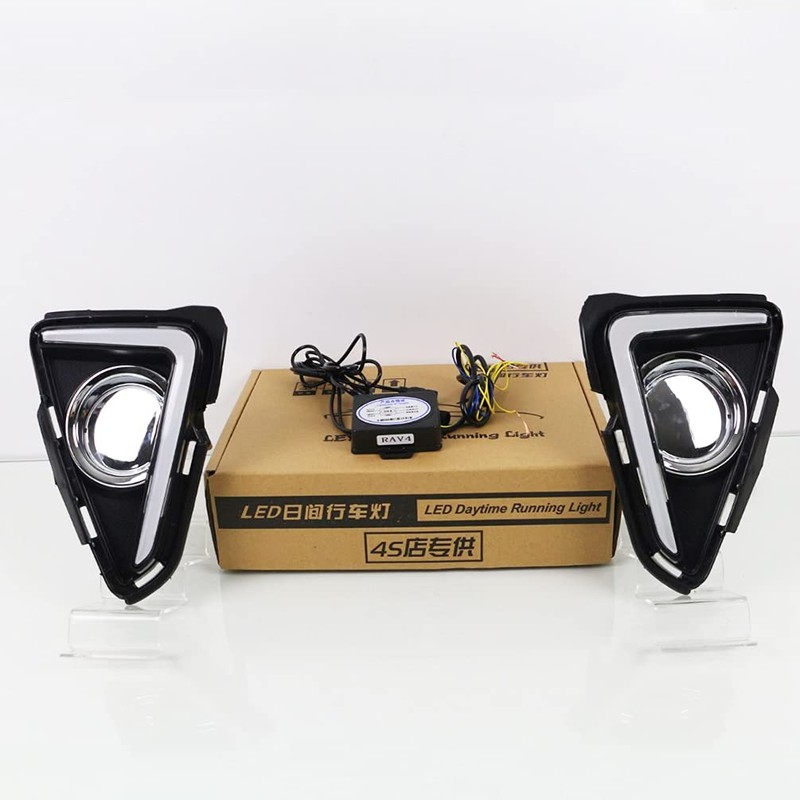 KITOCARTOP LED DRL with Amber Turn Signal Light Fit for