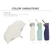 World Party Parasol Folding Umbrella, Off-White, White, 19.7 inches (50