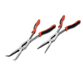 Crescent 2 Pc. X2™ Straight and Bent Long Nose Dual Material Plier Set - PSX204C-06