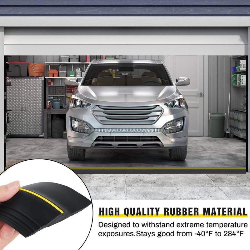 Pangda 30 ft Universal Garage Door Bottom Threshold Seal Strip