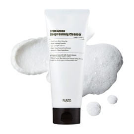 PURITO From Green Deep Foaming Cleanser 5.07 fl oz, pH 5.5, a base de plantas, ingredientes naturales, sin crueldad, vegano