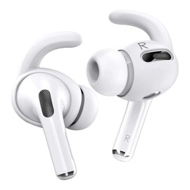 Alomia. Fundas para Auriculares, 3 Pack Ganchos para Las Orejas compatibles con AirPods Pro. Accesorios Anti deslizantes para Las Orejas. Blanco