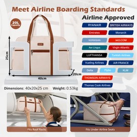 COOLIFE for Ryanair Cabin Bags 40x20x25 Underseat, Expandable Travel Bag with Dry Wet Waterproof Bag, Carry ons Hand Luggage Bag for Travelling Casual for Women Men 20L-24L