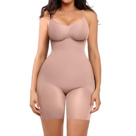 SHAPELLX Shapewear for Women Seamless Tummy Control Bodysuits for Women Body Shaper Thigh Slim Butt Lifting Shapewear