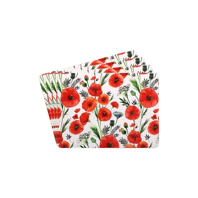 Lesser & Pavey Red Poppy Fields Lovely Floral Design Set