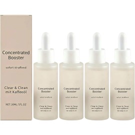 4PCS Hydrating Brightening Facial Serum, Deep Moisturizing Face Serum for Soft Radiant Skin, Lightweight Daily Skin Care for Smooth Glowing Complexion, Reduces Dullness Dryness To Refresh, 30ML/1FL.OZ