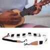 Ukelele Strap Non Drilling Adjustable Cotton Ukulele Belt Double Hook