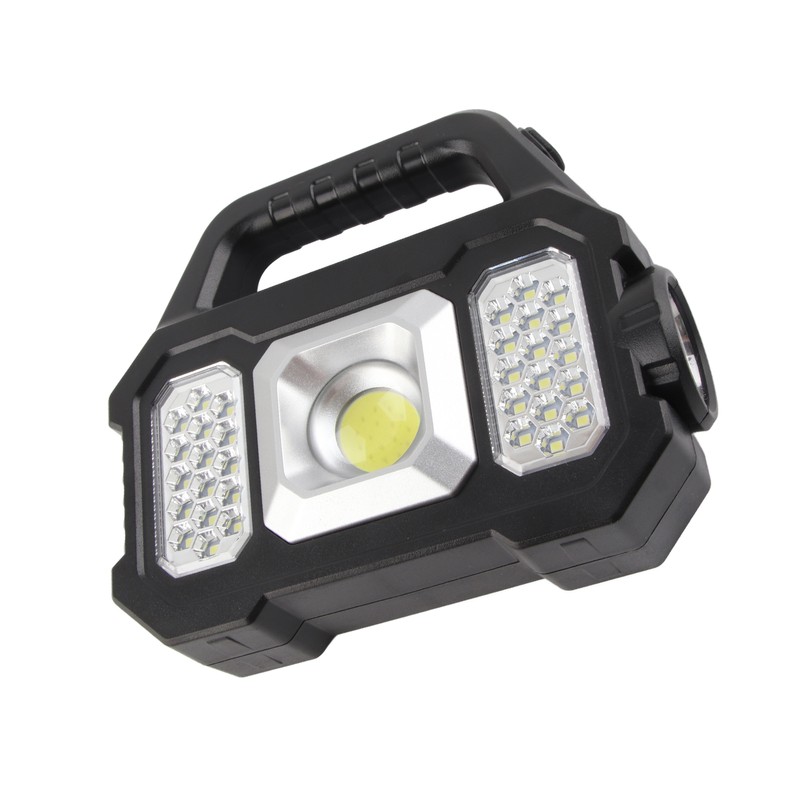 Solar Outdoor Flashlight Portable Rechargeable Super Bright Waterproof Multifunction Work