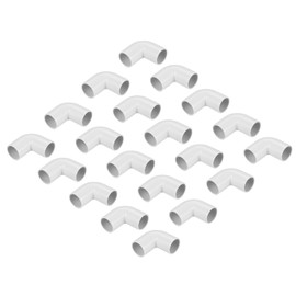 MECCANIXITY PVC Conduit Coupler 90 Degree Elbow Fittings 20mm Change Direction for Hose Electrical Conduit Pack of 5