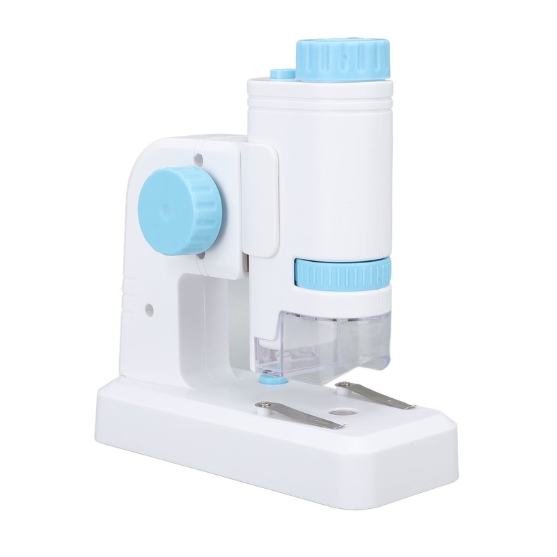 80X‑200X Kids Microscope with 12PCS Slides 2 in 1 LED
