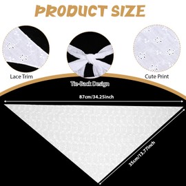 JJUNW White Hair Bandanas for Women, Cute Adjustable Bandanas Bandana Head Kerchief for Women’s Crochet Head Scarf