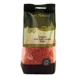 Just Natural Organic Organic Red Split Lentils 500g