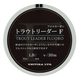 UNITIKA Trout Leader F (TROUT LEADER FLUORO) 30 m Clear, 2.5 LB (0.6)