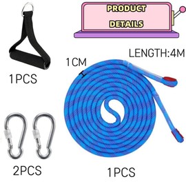 Jindizi Sled Rope Pull - Sled Cord with Carabiner | 13FT Thick Sled Strap for Pulling, Children Sled Drag Rope, Winter Sled Pull Rope Set, Strong Load-Bearing