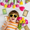 GLOBLELAND ATC Frames Silicone Clear Stamps Artist Trading Card Transparent