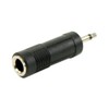 Plugger Mono Jack Female to Mini Male adapter, black