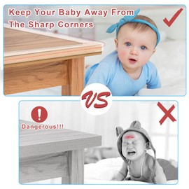 Corner Protectors Baby Proofing,Clear Corner Protector,Soft Edge Protector 16.4ft(5M) Corner Guards Furniture Corner&Edge Safety Bumpers with Upgraded Strong Adhesive for Furniture&Sharp Corners
